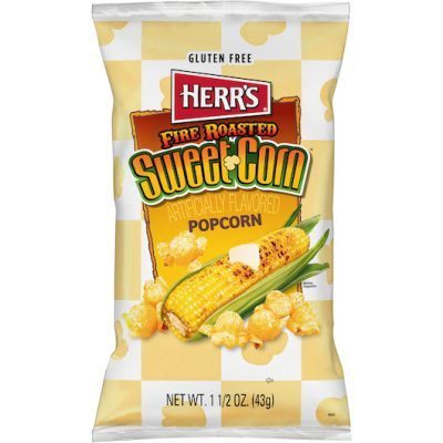 HERRS FIRE ROASTED SWEETCORN POPCORN 1.5 OZ