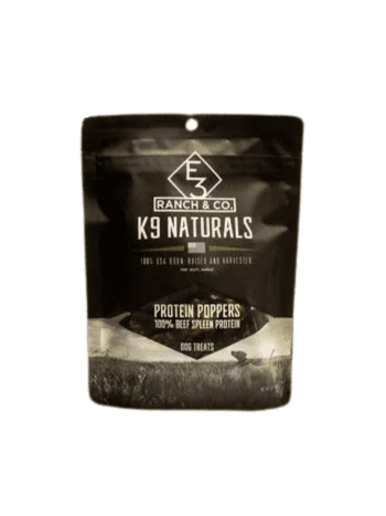 E3 RANCH K9 TREATS PROTEIN SPLEEN POPPERS 5 OZ BAG