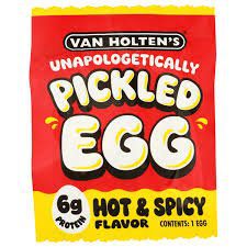 VAN HOLTEN PICKLED EGG- HOT AND SPICY 20 PER BOX